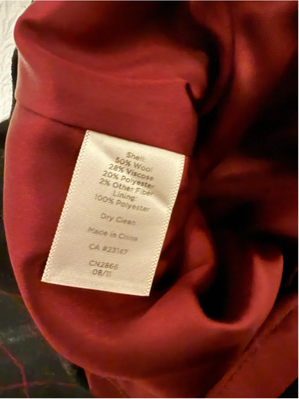 Talbots Petites 4P Wool Blend Plaid Pencil Skirt Black Burgundy Lined